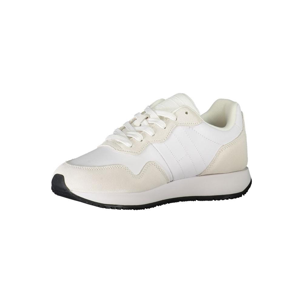 Tommy Hilfiger White Polyester Sneaker Tommy Hilfiger