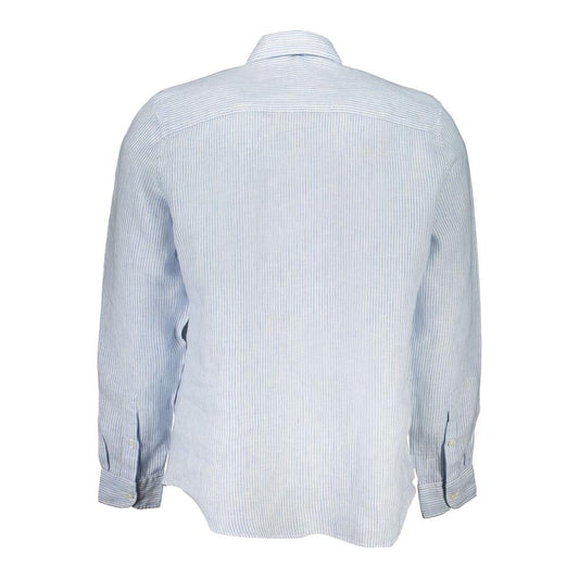 North Sails Light Blue Linen Shirt North Sails