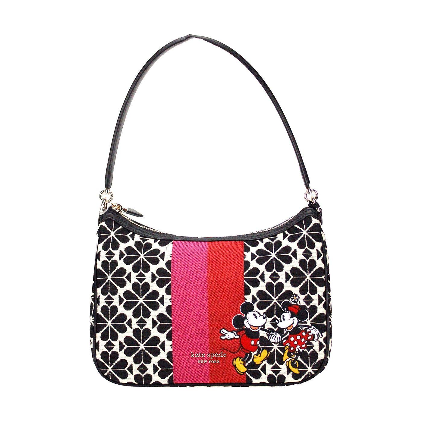 Kate Spade Disney 100 Sam Small Spade Flower Jacquard Canvas Shoulder Bag