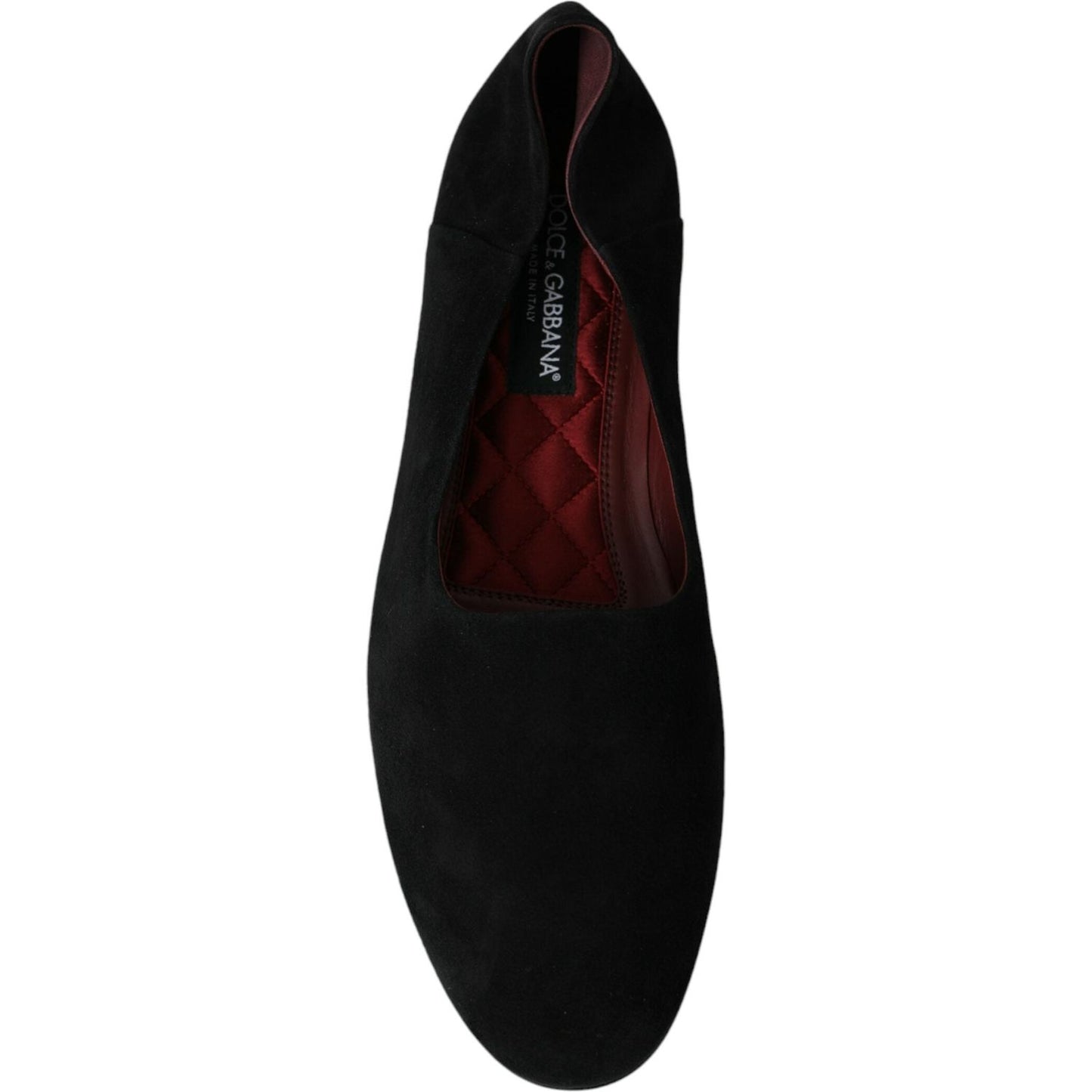 Dolce & Gabbana Black Suede Loafers Formal Dress Slip On Shoes Dolce & Gabbana