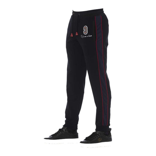 Trussardi Black Cotton Men Pants Trussardi