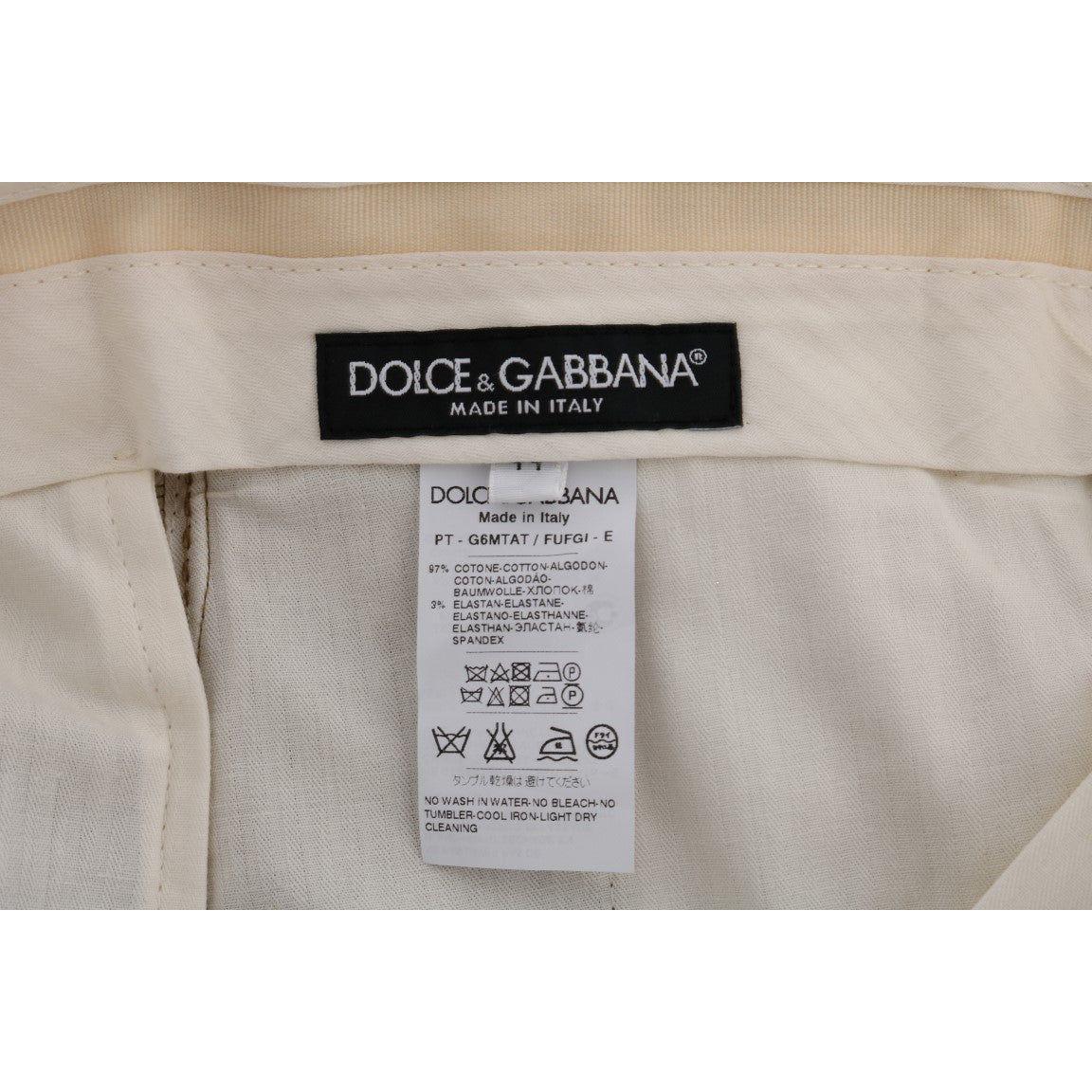 Dolce & Gabbana Elegant Brown Formal Trousers for Men Dolce & Gabbana