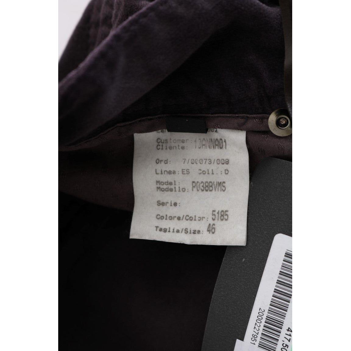 Ermanno Scervino Brown Cotton Cropped Casual Pants