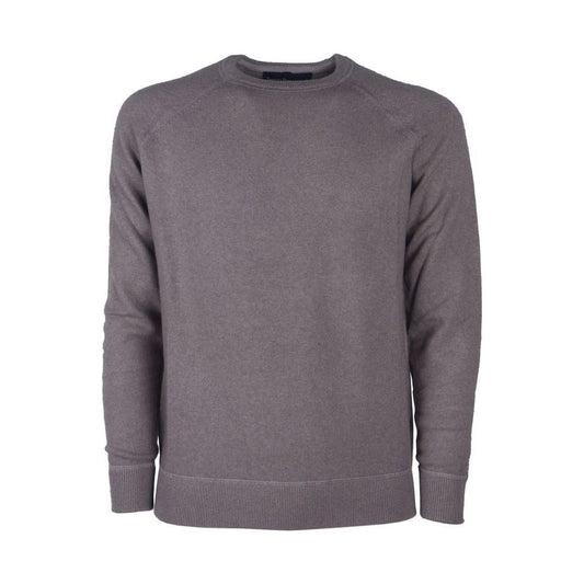 Emilio Romanelli Gray Cashmere Men's Sweater Emilio Romanelli