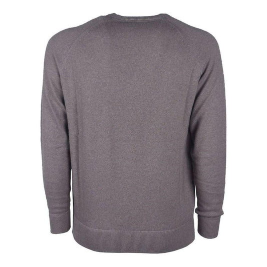 Emilio Romanelli Gray Cashmere Men's Sweater Emilio Romanelli