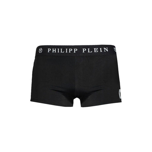 Philipp Plein Black Polyamide Men's Swimwear Philipp Plein