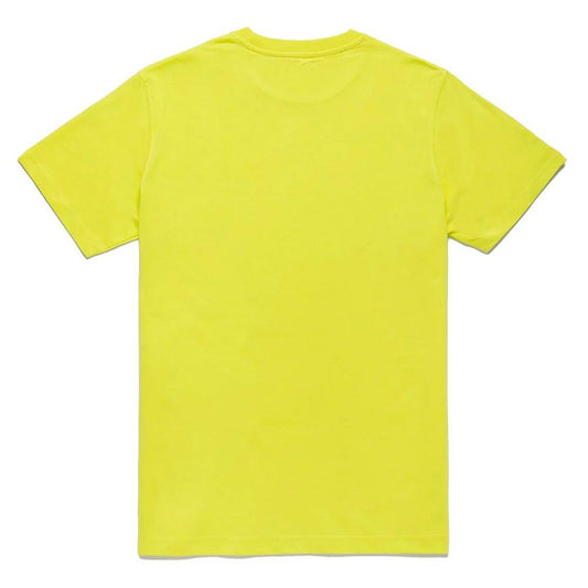 Refrigiwear Embossed Logo Cotton T-Shirt in Yellow Refrigiwear