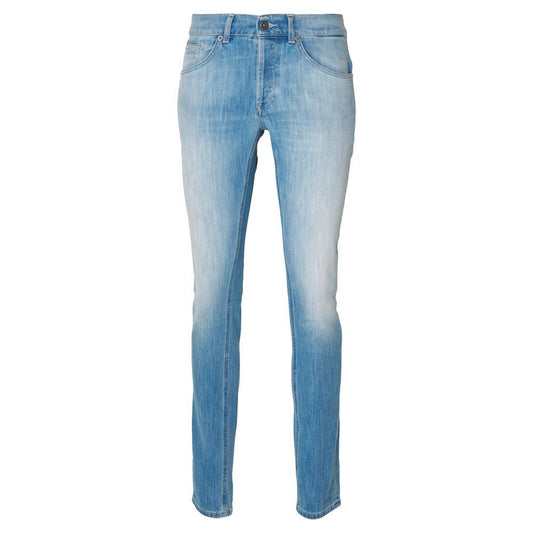 Dondup Sleek Light Blue Stretch Denim for Men Dondup