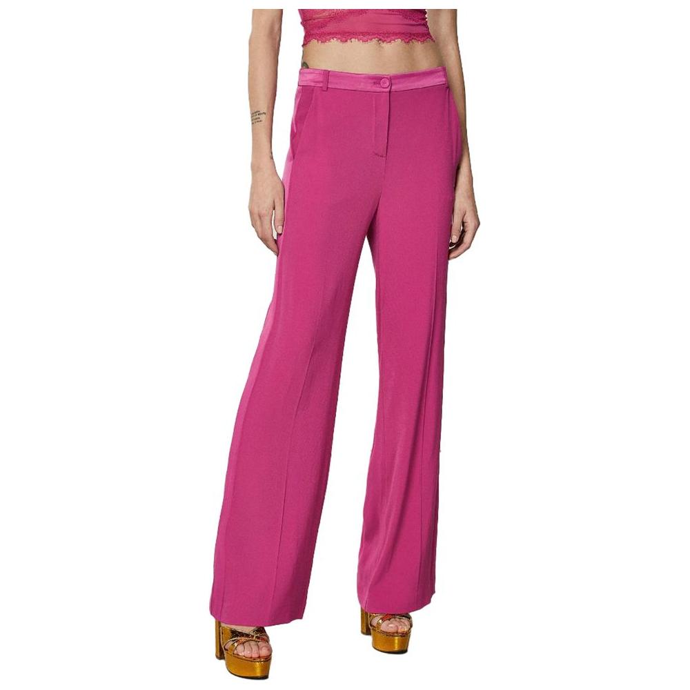 Patrizia Pepe Elegant Fuchsia Palazzo Trousers Patrizia Pepe