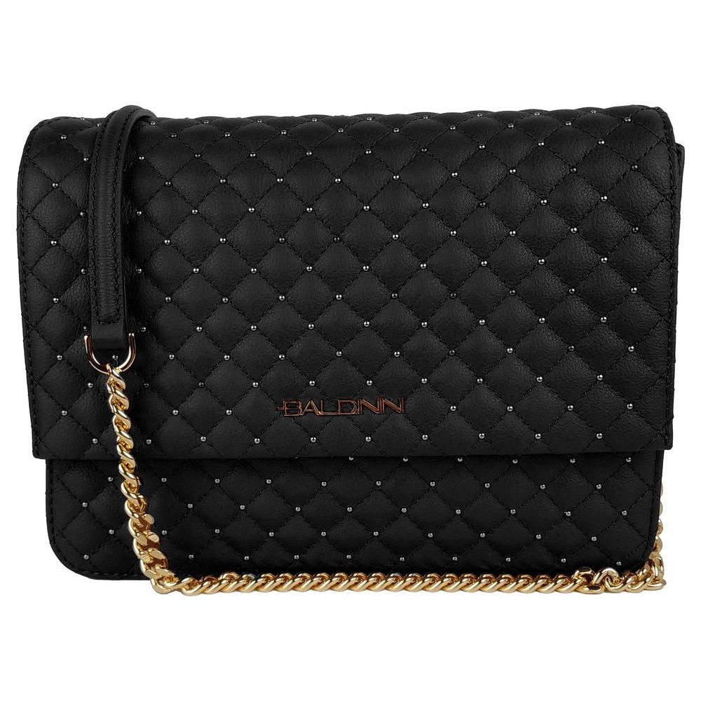 Baldinini Trend Elegant Quilted Calfskin Shoulder Bag Baldinini Trend