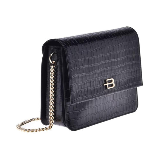 Baldinini Trend Elegant Python-Print Calfskin Shoulder Bag Baldinini Trend