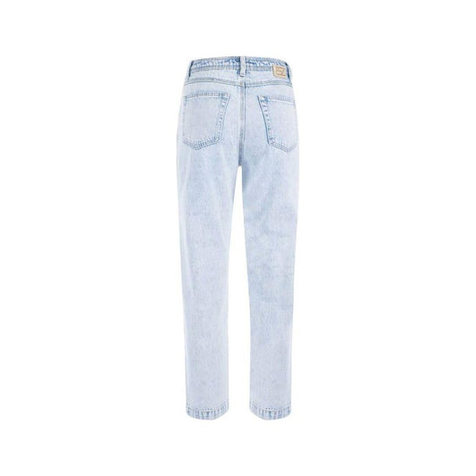 Yes Zee Light Blue Cotton Women High-Waisted Jean Yes Zee