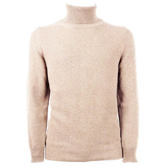 Emilio Romanelli Beige Cashmere Men Sweater Emilio Romanelli