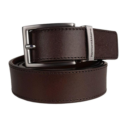 Harmont & Blaine Brown Calfskin Men Belt Harmont & Blaine