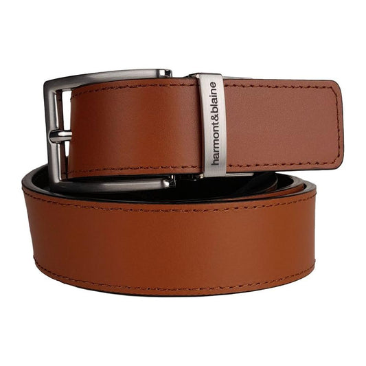 Harmont & Blaine Brown Calfskin Men Belt Harmont & Blaine