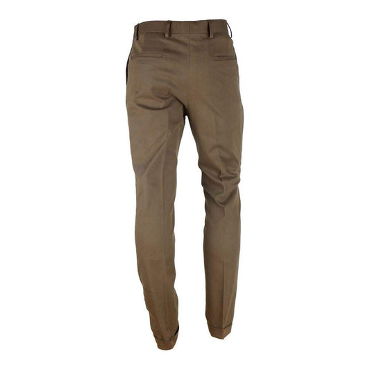 Made in Italy Brown Wool Men Trouser Made in Italy