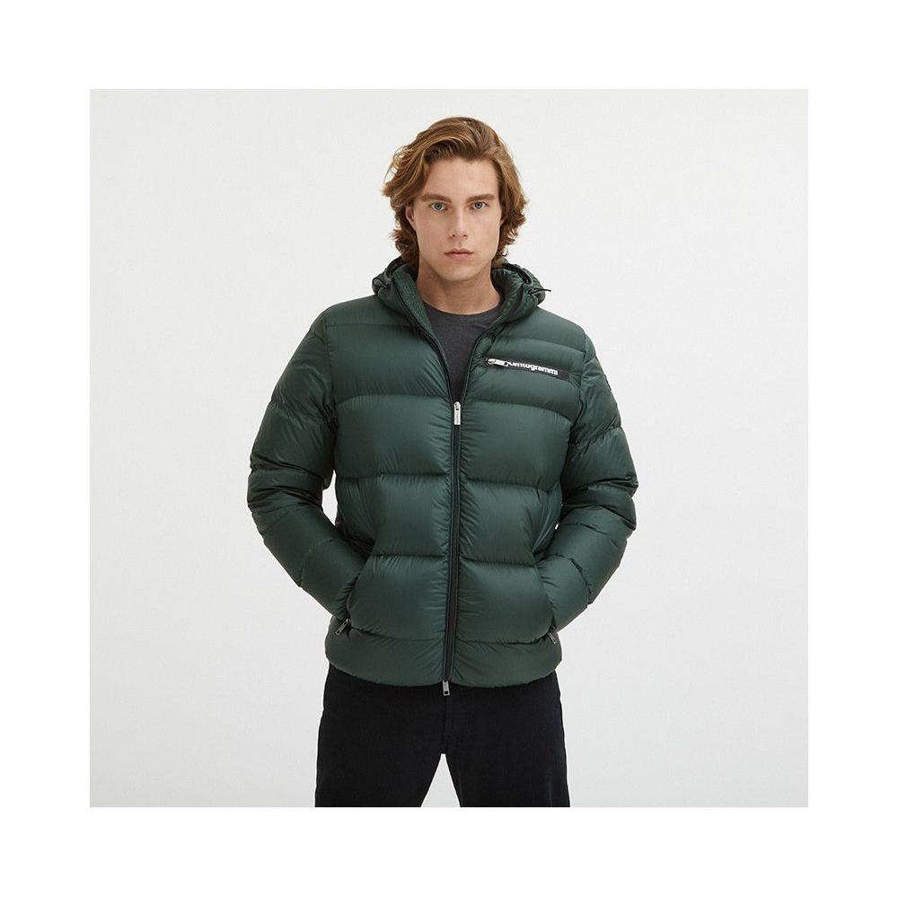 Centogrammi Green Nylon Men Jacket Centogrammi