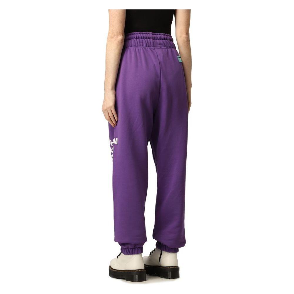 Pharmacy Industry Purple Cotton Women Pant Pharmacy Industry