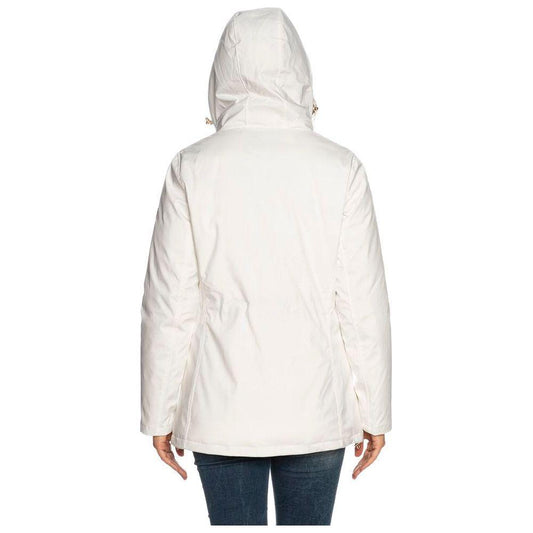 Yes Zee White Polyester Women's Jacket Yes Zee