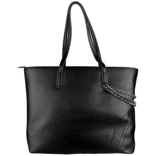 Plein Sport Black Polyethylene Women Shoulder Bag WOMAN TOTES Plein Sport