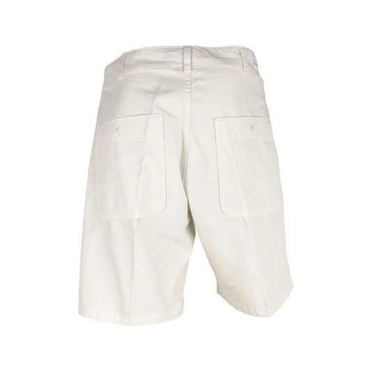 Don The Fuller White Cotton Men's Bermuda Short Don The Fuller