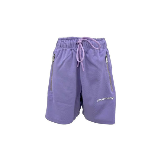 Pharmacy Industry Chic Purple Bermuda Shorts with Side Stripes Pharmacy Industry