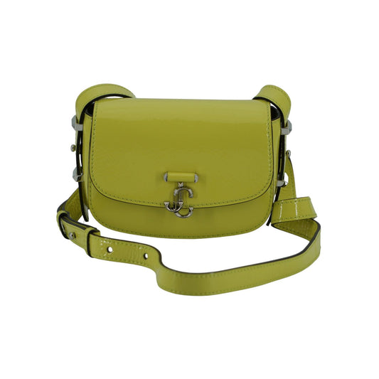 Jimmy Choo Lime Yellow Leather Small Shoulder Bag