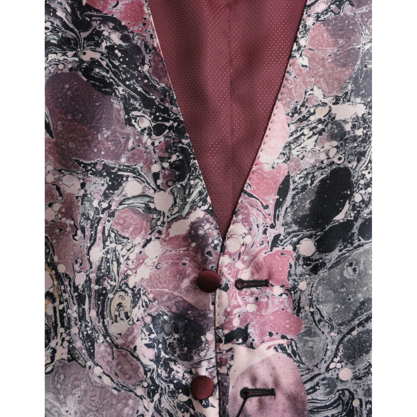 Dolce & Gabbana Multicolor Galaxy Silk Waistcoat Formal Vest Dolce & Gabbana