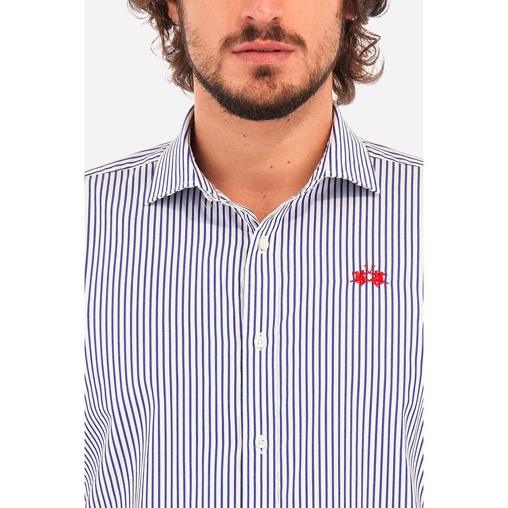 La Martina White Cotton Shirt La Martina