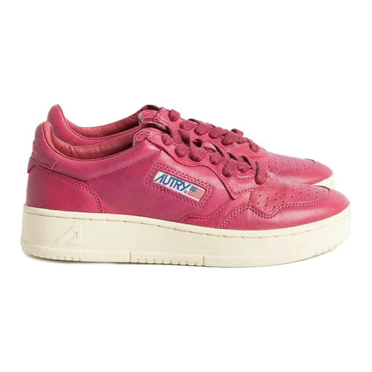 Autry Fuchsia Leather Di Capra Sneaker Autry