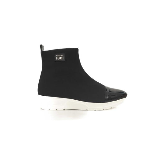 Cerruti 1881 Black Polyester Women Sneaker Cerruti 1881