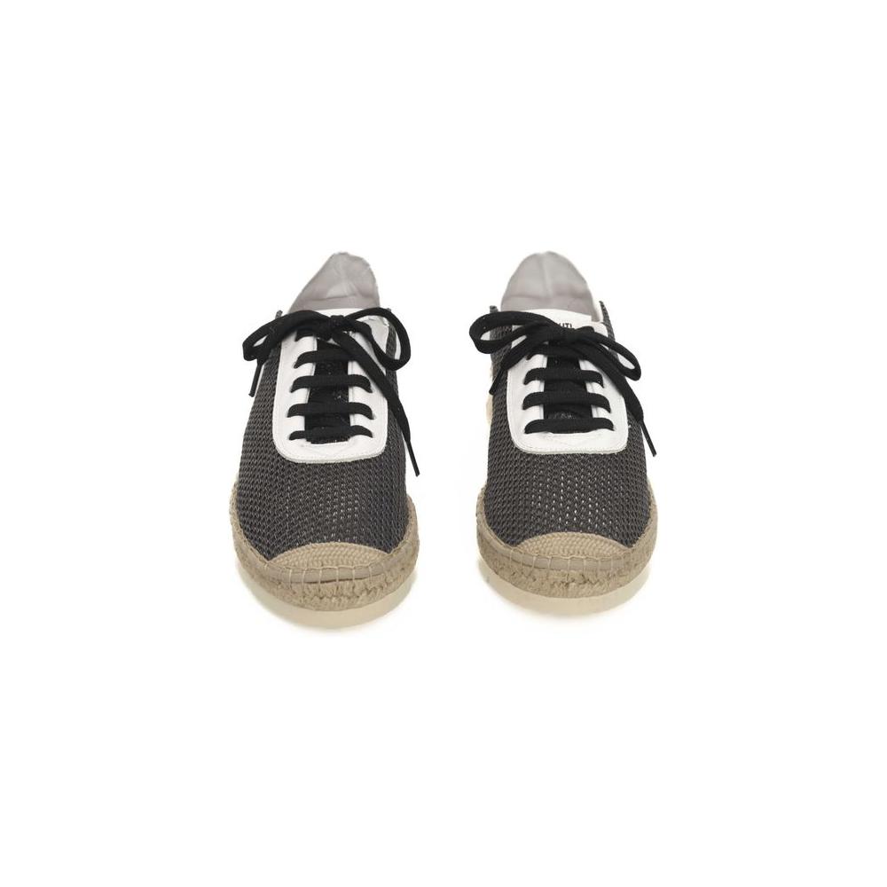 Cerruti 1881 Black Calfskin Men Sneaker