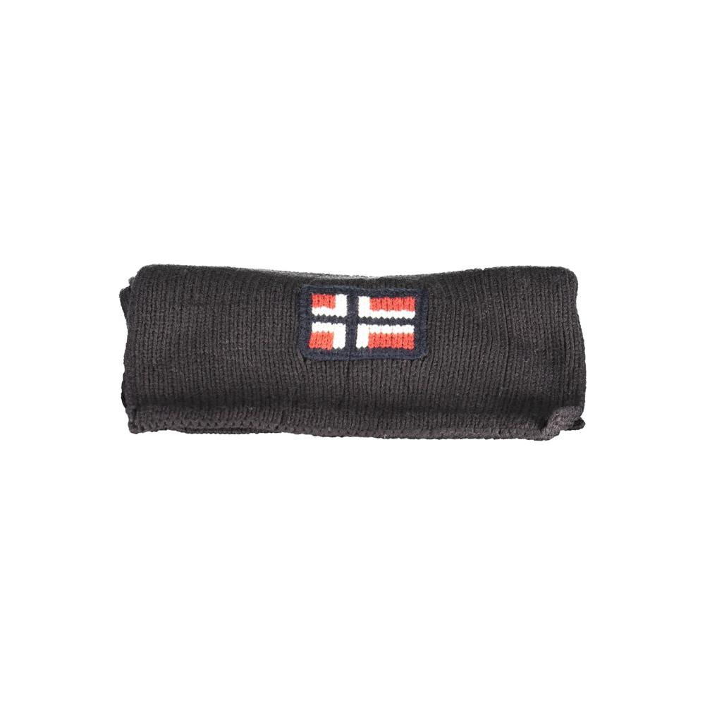 Norway 1963 Black Acrylic Scarf Norway 1963