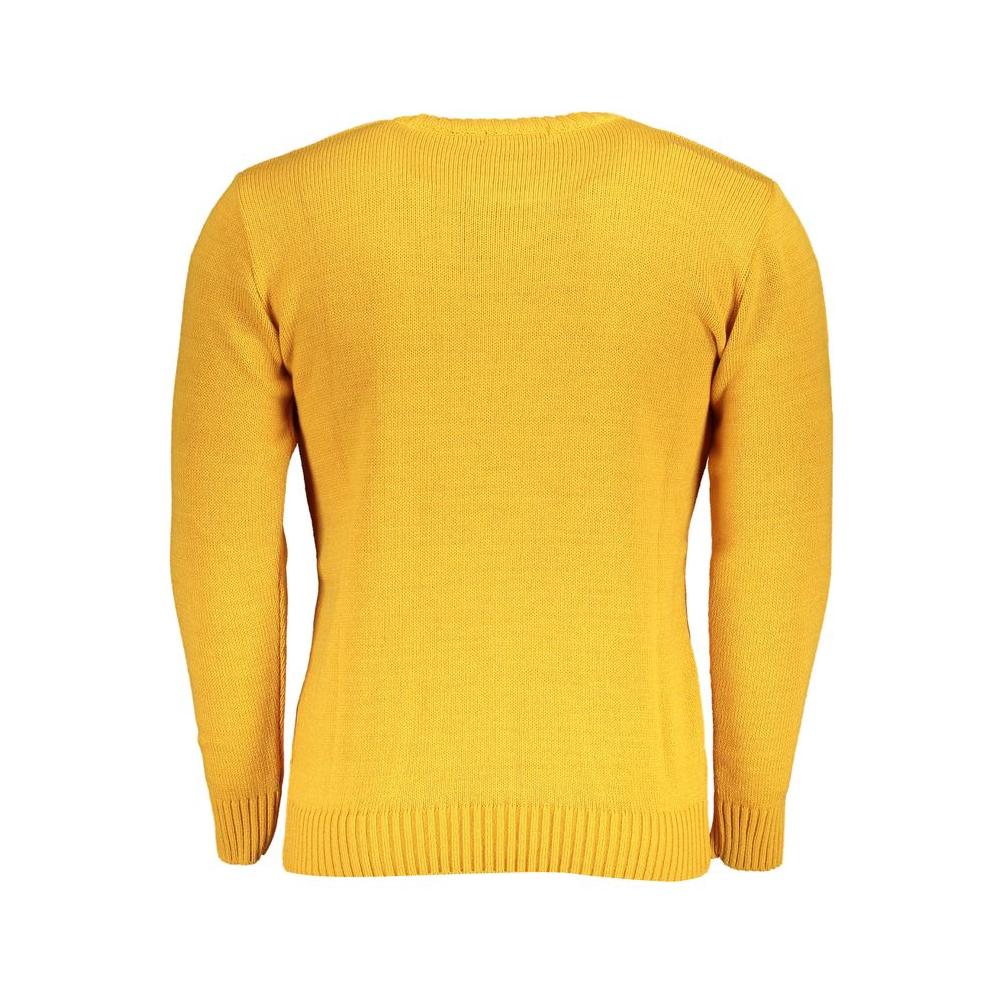 U.S. Grand Polo Yellow Fabric Sweater U.S. Grand Polo