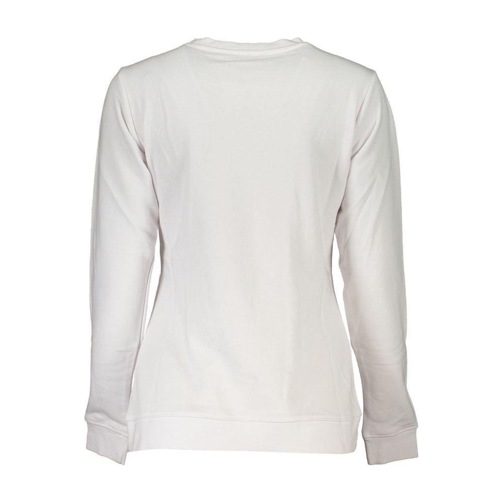 Cavalli Class White Cotton Sweater Cavalli Class