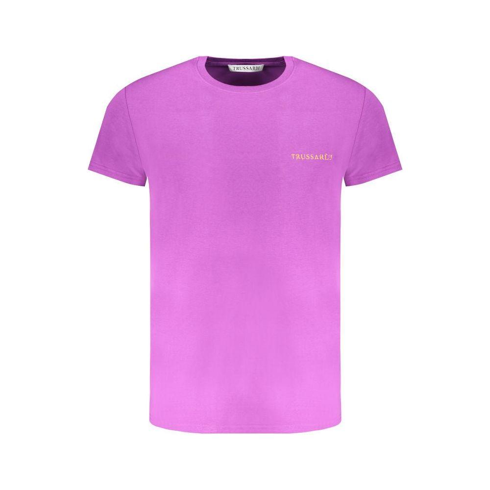 Trussardi Purple Cotton T-Shirt Trussardi