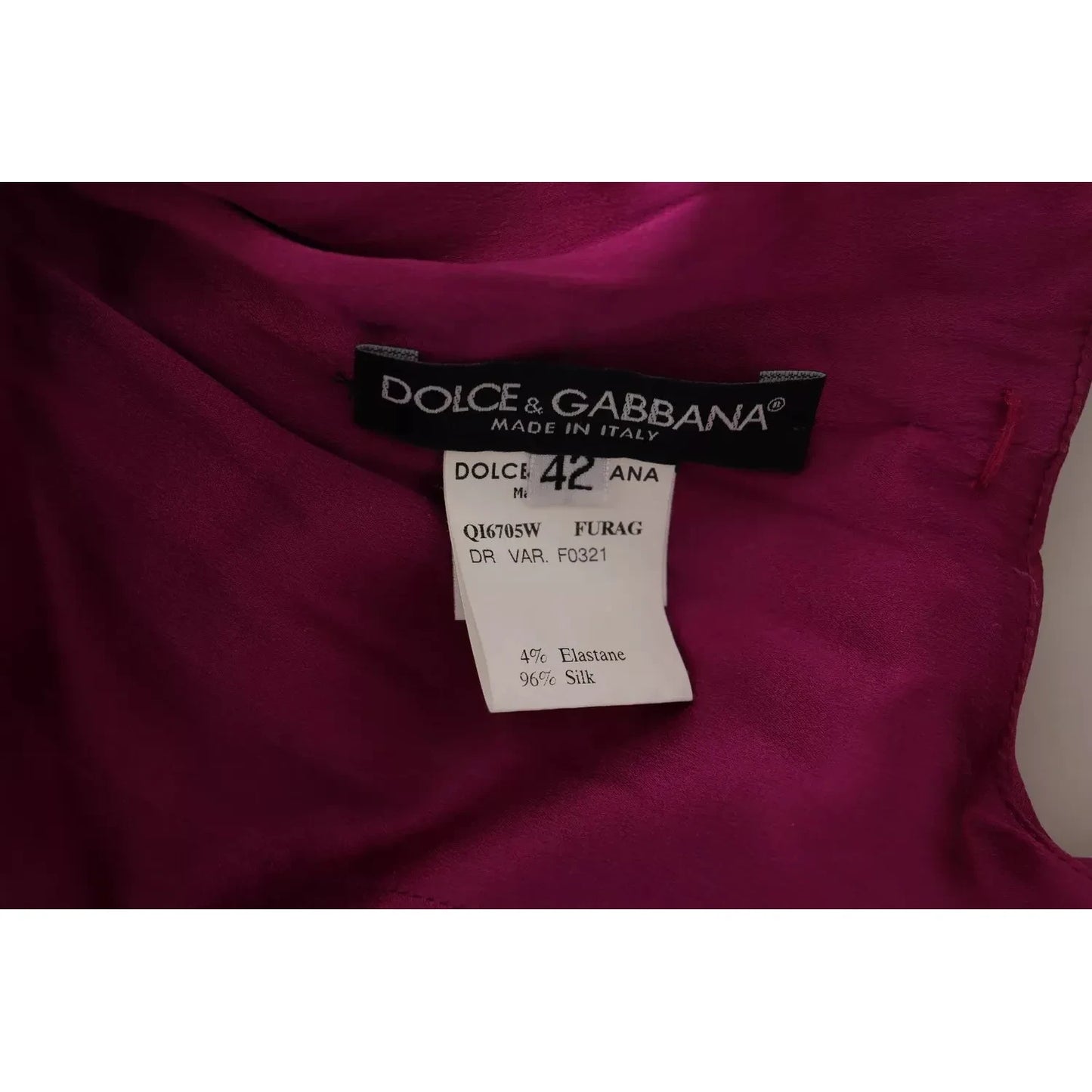 Dolce & Gabbana Sheath Mermaid Fuchsia Silk Stretch Gown Dress Dolce & Gabbana