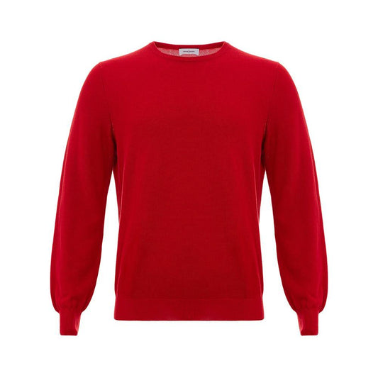 Gran Sasso Red Cotton Sweater Gran Sasso