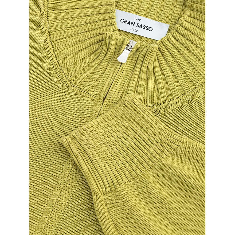 Gran Sasso Elegant Green Cotton Cardigan for Men Gran Sasso