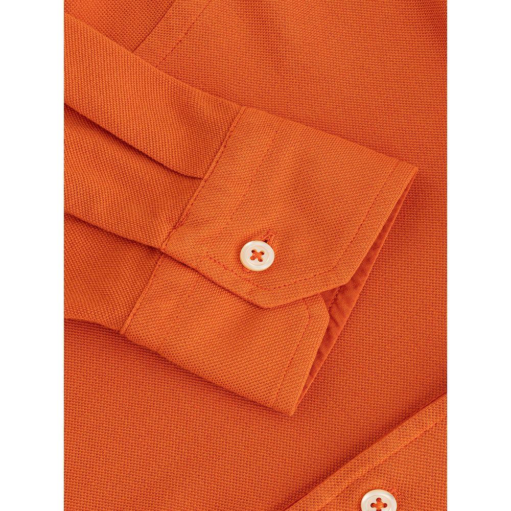 Gran Sasso Elegant Orange Cotton Polo for Men Gran Sasso