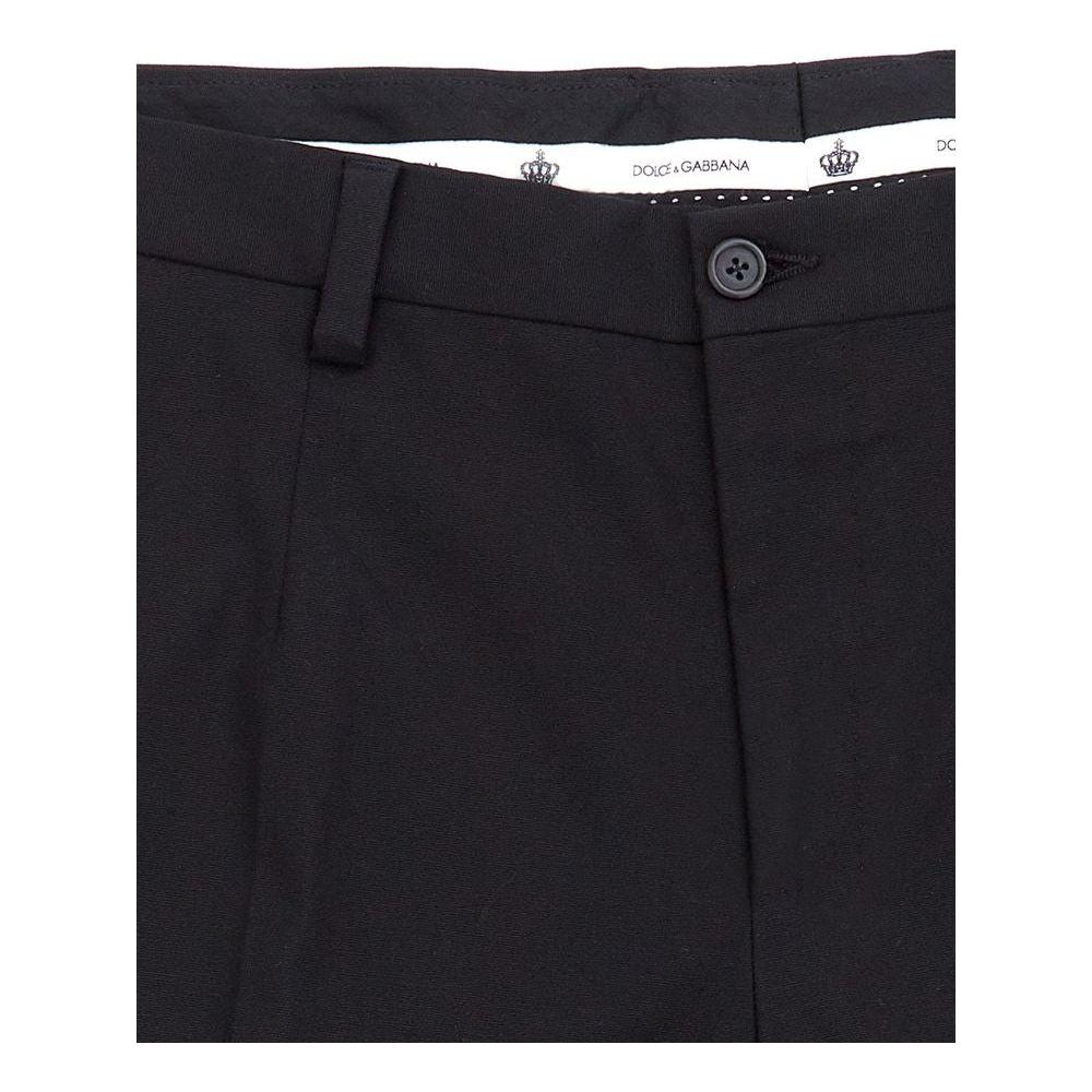 Dolce & Gabbana Elegant Black Cotton Pants for Men Dolce & Gabbana