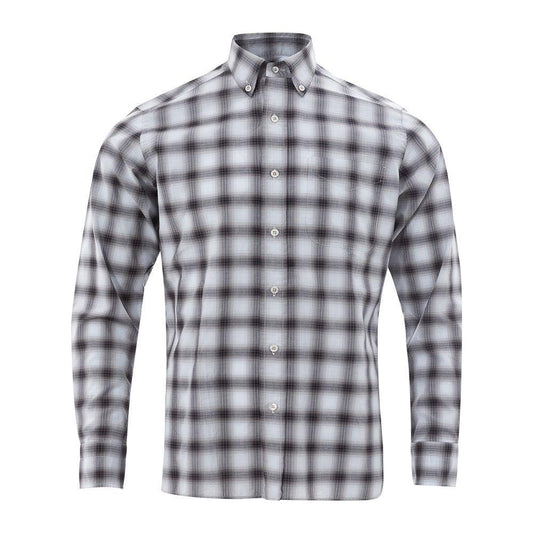 Tom Ford Elegant Gray Cotton Mens Shirt Tom Ford