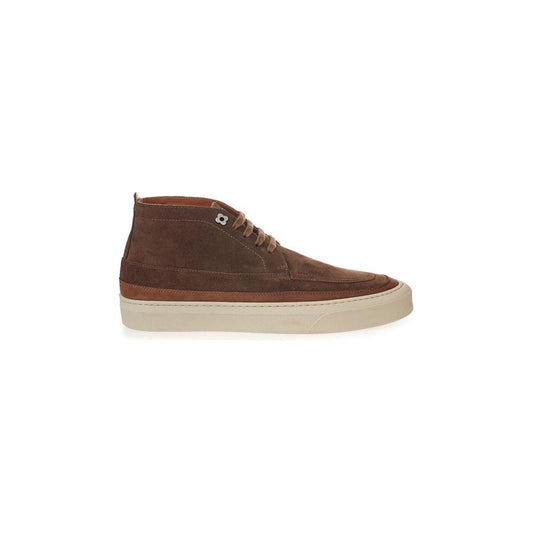 Lardini Elegant Suede Sneakers in Rich Brown Lardini