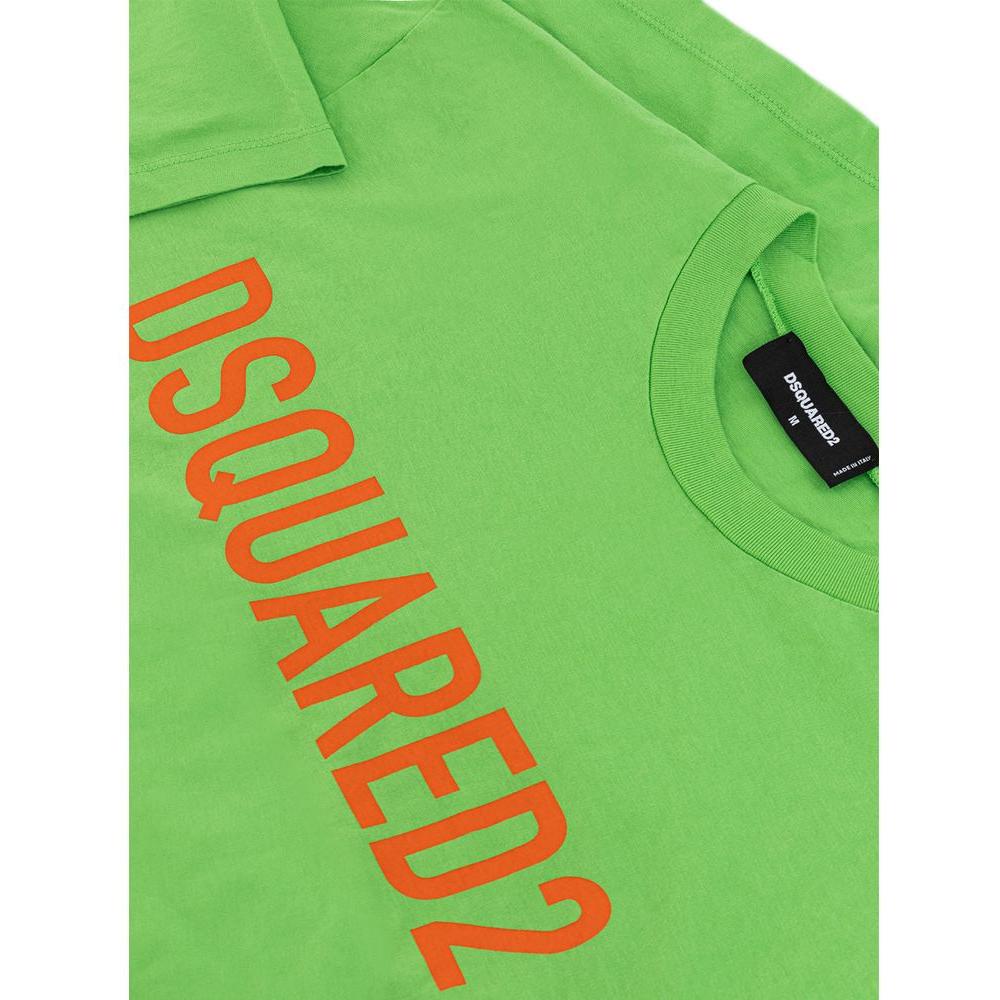 Dsquared² Electric Green Cotton Tee for Men Dsquared²