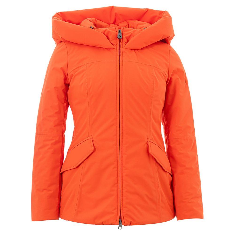 Peuterey Elegant Orange Polyester Jacket for Women Peuterey