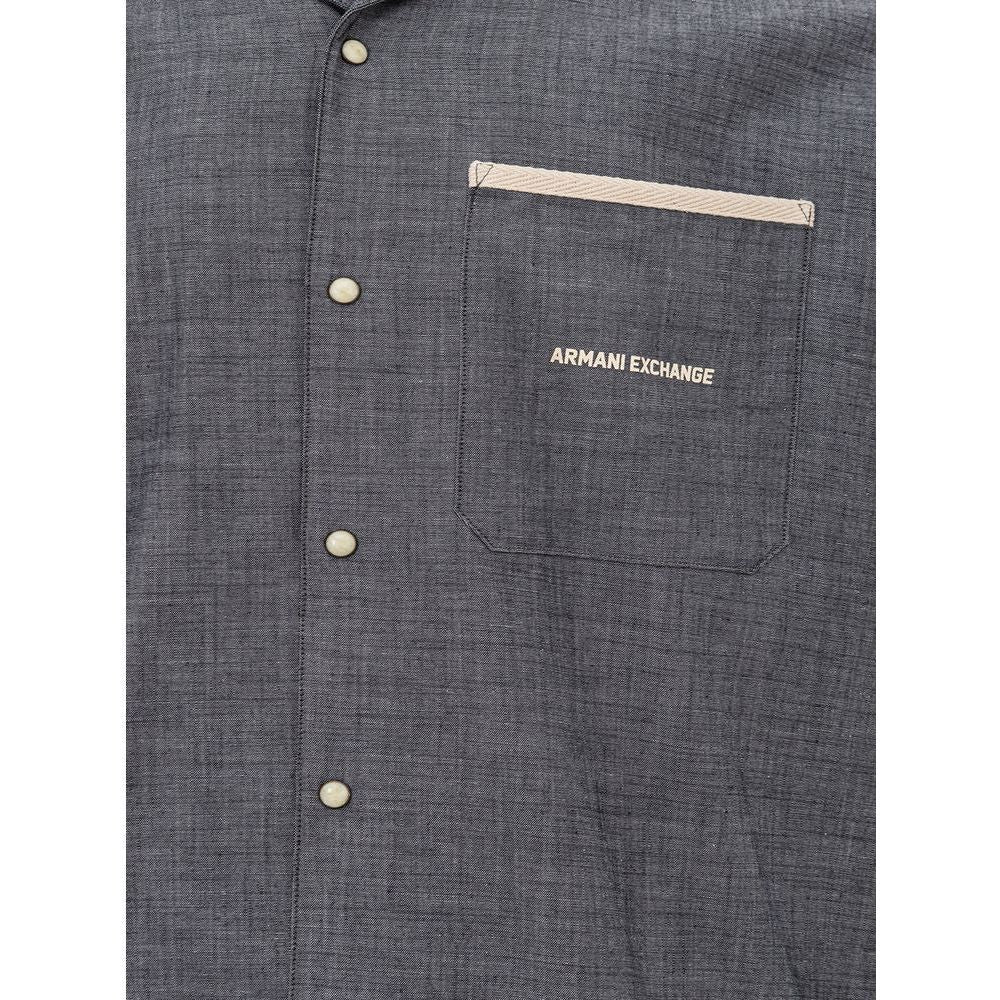 Armani Exchange Sleek Cotton Blue Shirt for Men Armani Exchange