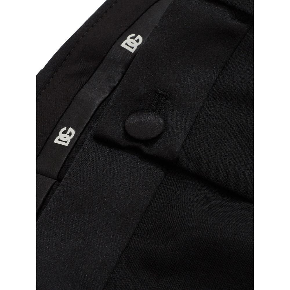 Dolce & Gabbana Elegant Black Wool Men's Suit Dolce & Gabbana