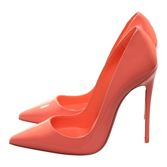 Christian Louboutin So Kate 120 Orange Patent Leather High Heel Pumps Christian Louboutin