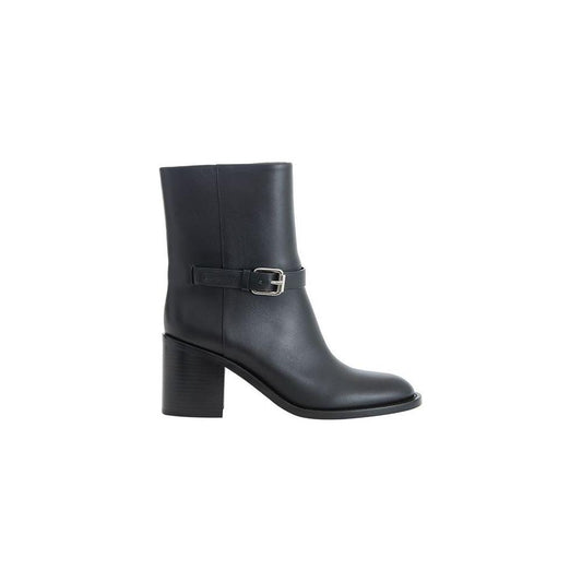 Burberry Black Leather Boot Burberry