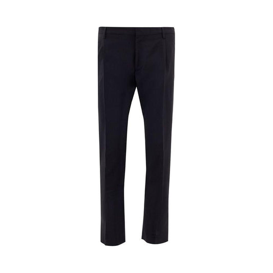 Valentino Black Wool Jeans & Pant Valentino